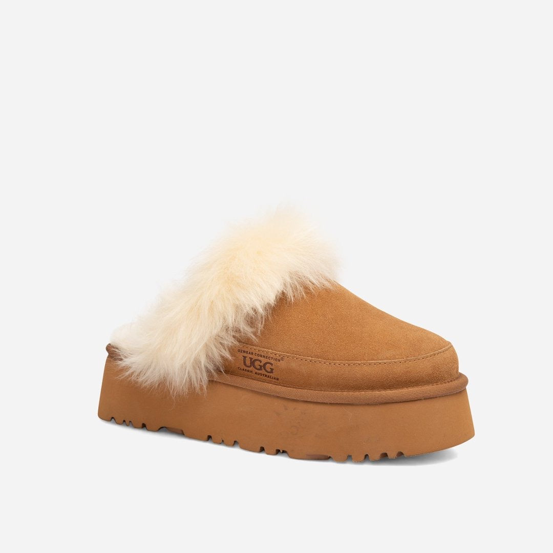 (Pre-Order) Ugg Platform Slipper [4.5cm] Detachable Feature